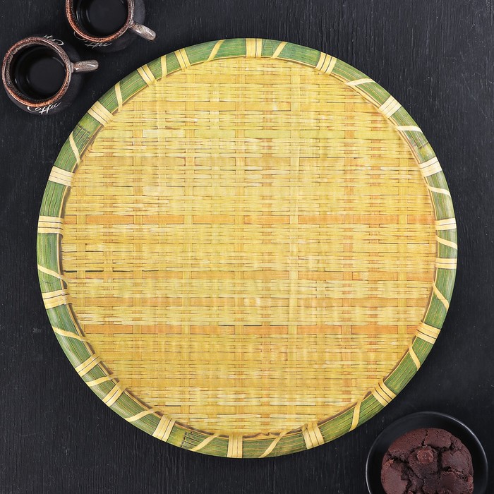 Поднос круглый 35,5 см "Бамбук"