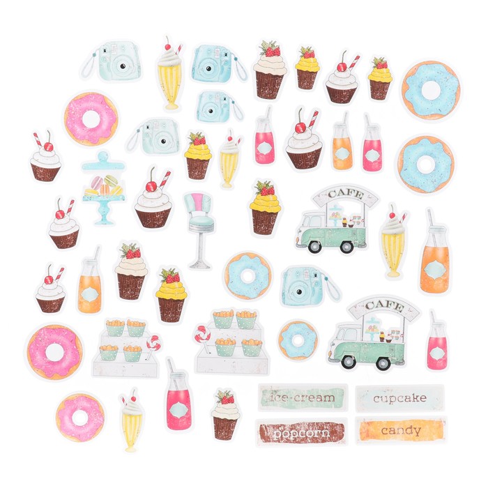 Набор высечек "Ретро кафе" 47 элементов