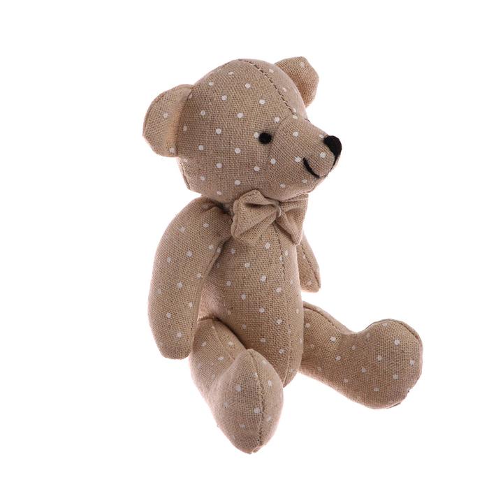 Мягкая игрушка "Мишка в горошек" мальчик и девочка