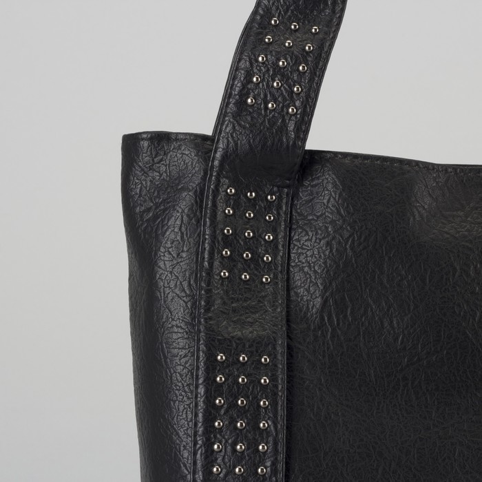 Сумка женская, отдел с перегородкой на молнии, наружный карман, цвет чёрный