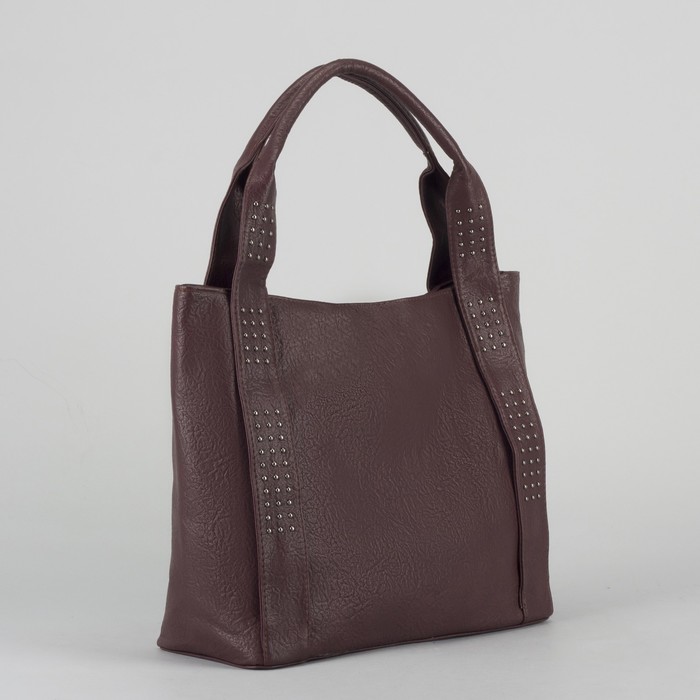 Сумка женская, отдел с перегородкой на молнии, наружный карман, цвет бордовый