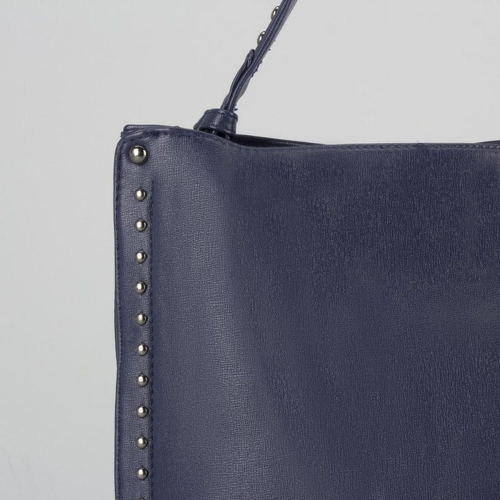 Сумка женская, отдел на молнии, наружный карман, цвет синий