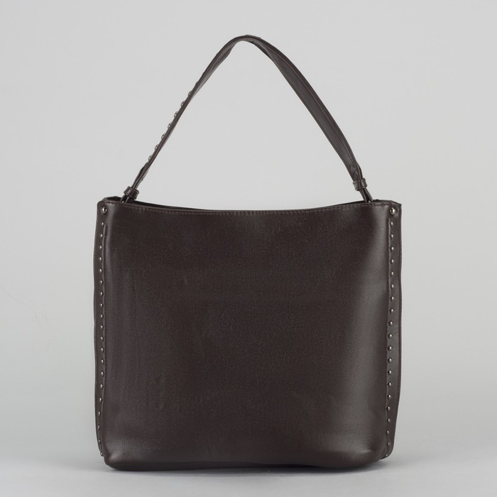 Сумка женская, отдел на молнии, наружный карман, цвет кофе