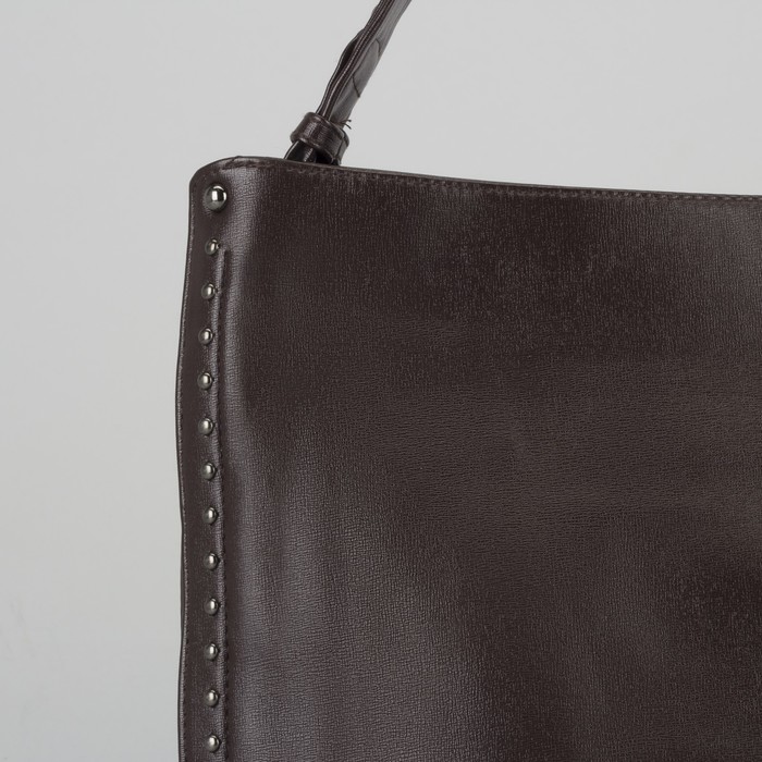 Сумка женская, отдел на молнии, наружный карман, цвет кофе