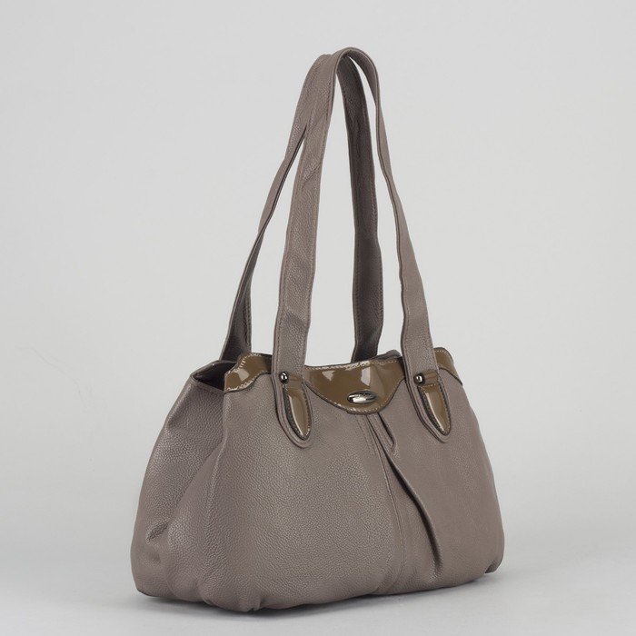 Сумка женская, 2 отдела на молниях, наружный карман, цвет хаки