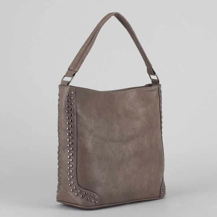 Сумка женская, отдел на молнии, наружный карман, цвет хаки