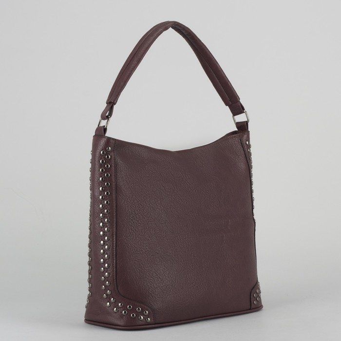 Сумка женская, отдел на молнии, наружный карман, цвет бордовый