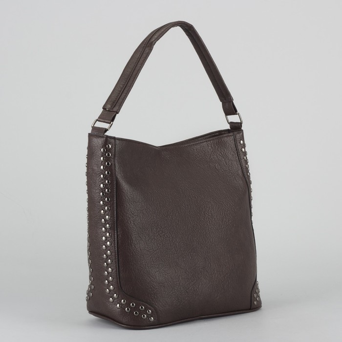 Сумка женская, отдел на молнии, наружный карман, цвет кофе