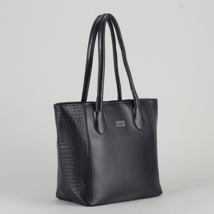 Сумка женская, отдел с перегородкой на молнии, наружный карман, цвет синий