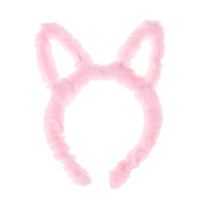 Карнавальный ободок "Кошечка", цвет розовый