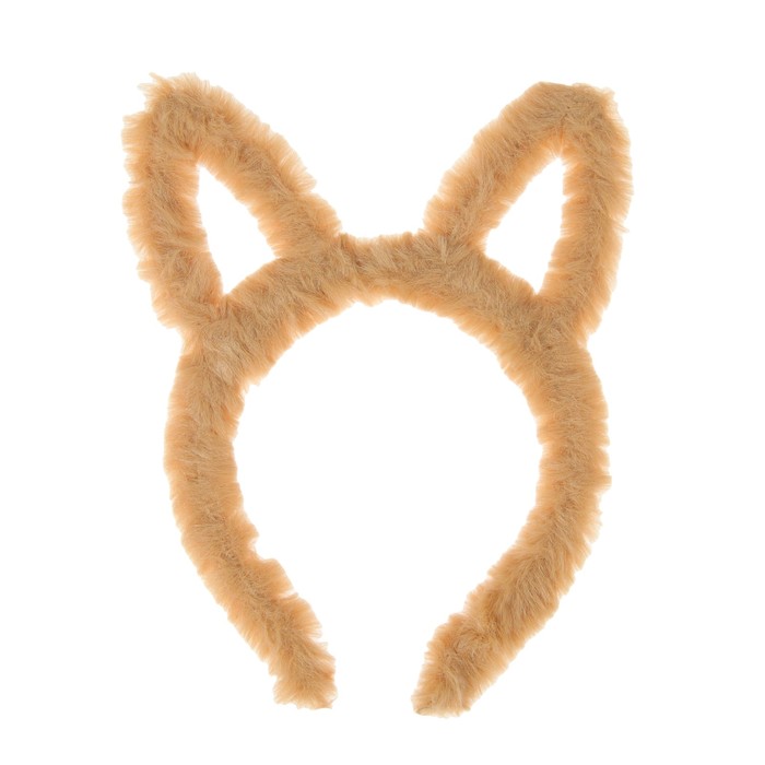 Карнавальный ободок "Кошечка", цвет коричневый