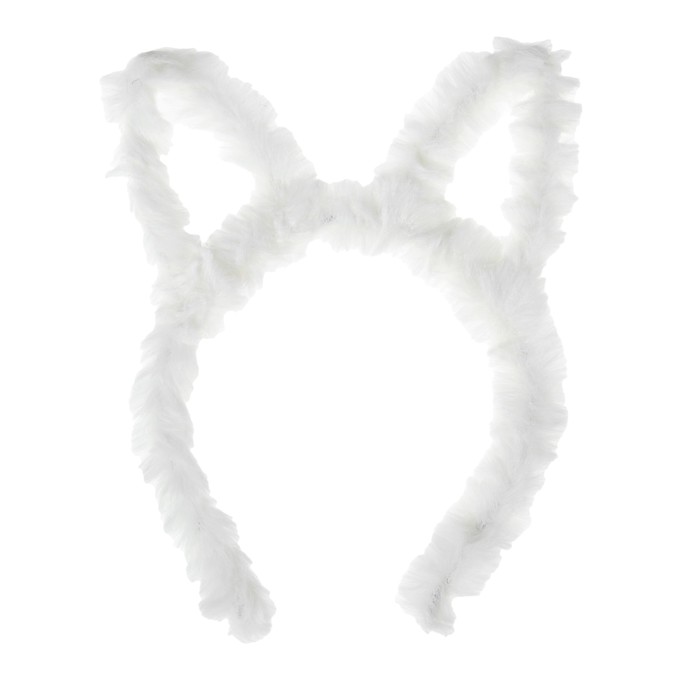 Карнавальный ободок "Кошечка", цвет белый