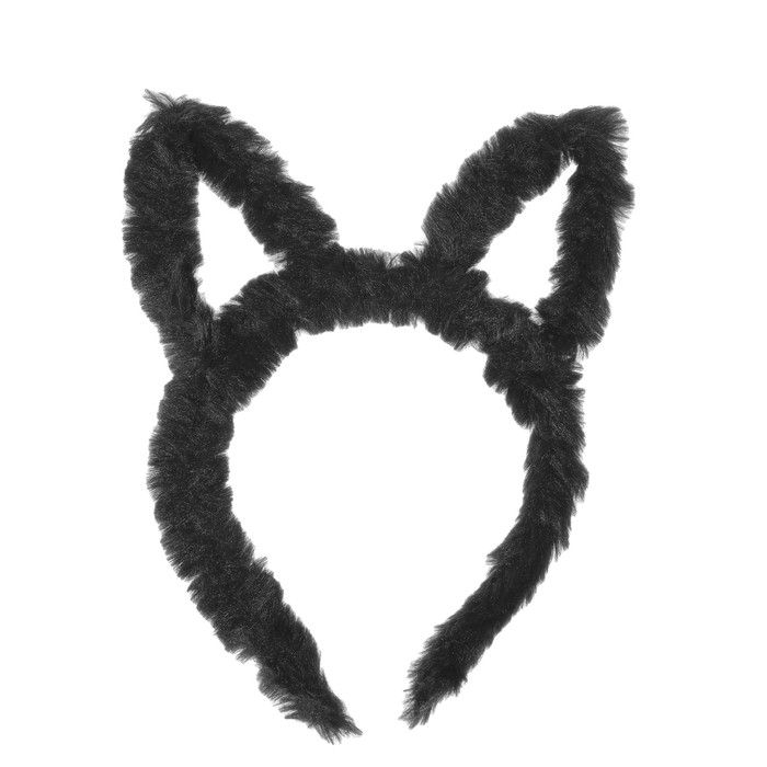 Карнавальный ободок "Кошечка", цвет черный