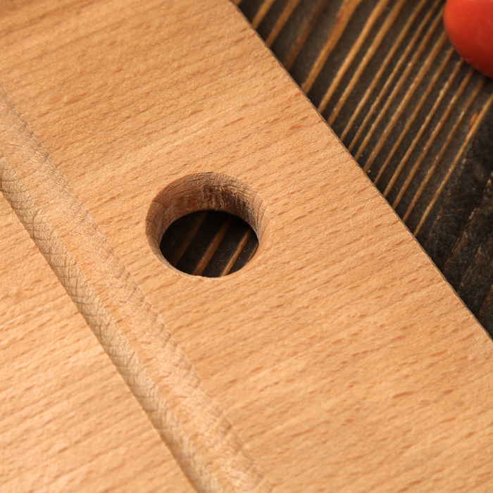 Доска разделочная, прямоугольная, с подвесом, массив бука, 30 х 20 см