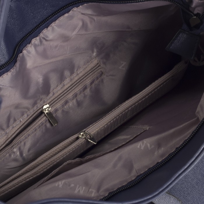 Сумка-рюкзак, отдел на молнии, 2 наружных кармана, цвет синий