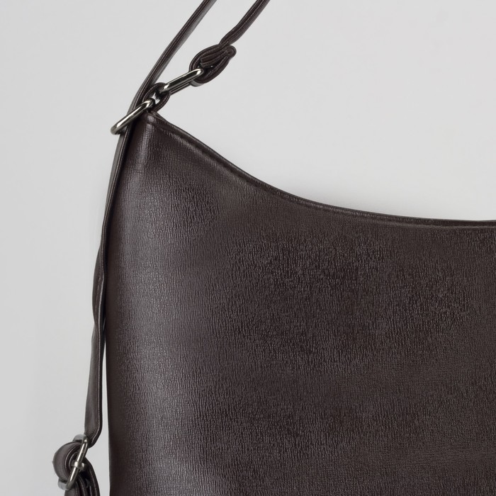 Сумка-рюкзак, отдел на молнии, 2 наружных кармана, цвет кофе