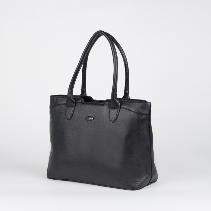 Сумка женская, отдел с перегородкой на молнии, наружный карман, цвет чёрный