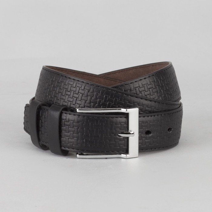 Ремень мужской, пряжка металл, цвет чёрный