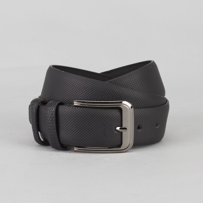 Ремень мужской, пряжка металл, цвет чёрный