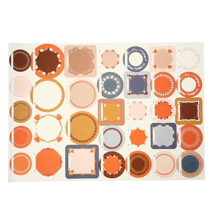 Плакат-раскраска с наклейками "Создай свое семейное древо Скандинавия" 42х59,4см