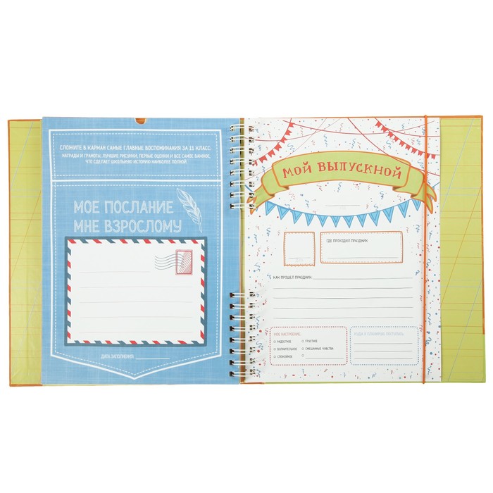 Альбом "Мои школьные годы" книга с карманами на 11 лет