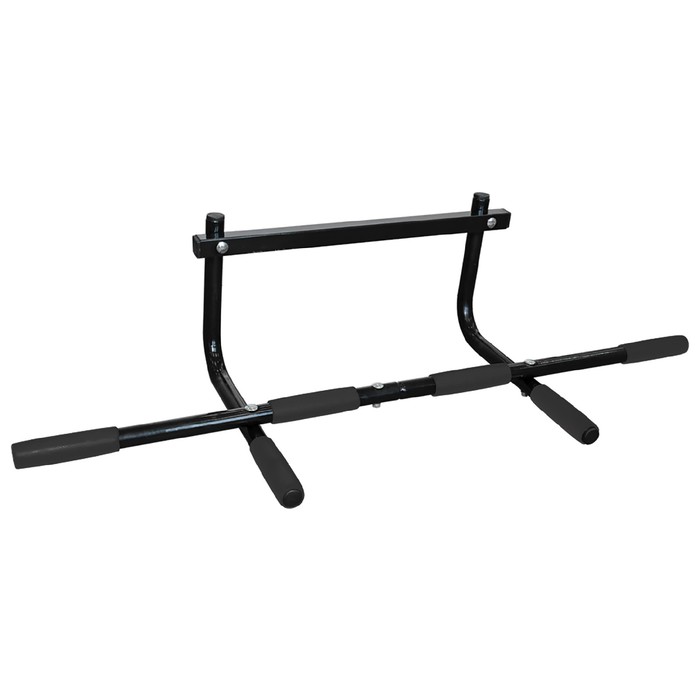 Турник-1 трёххватный, в дверной проём съёмный, цвет чёрный