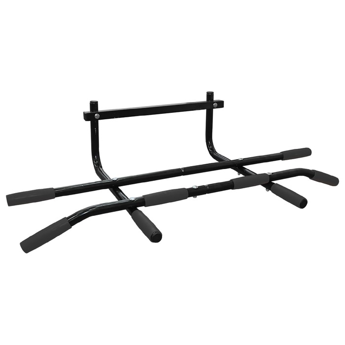 Турник-2 трёххватный в дверной проём, съёмный, цвет чёрный