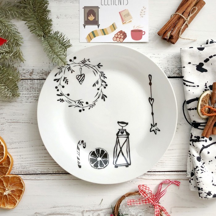 Тарелка "Зима" 20 см