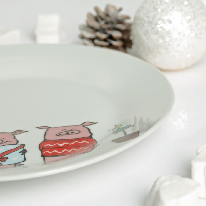 Тарелка "Три поросёнка" 20 см