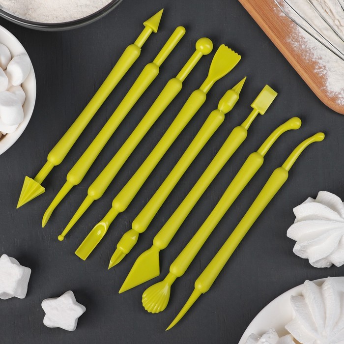 Набор для моделирования кондитерских украшений 8 шт МИКС