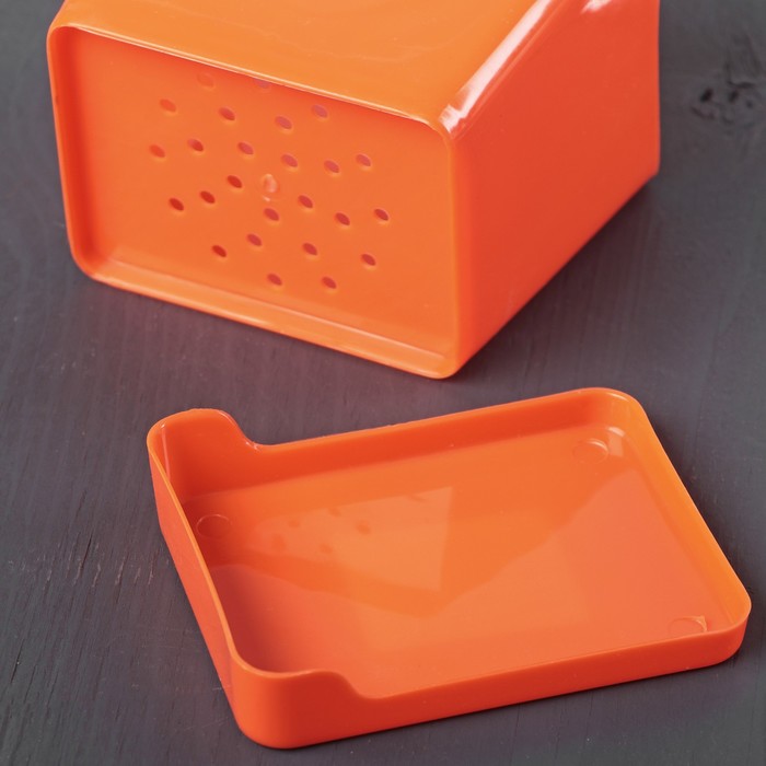 Сушилка для столовых приборов с поддоном "Домик" 11,5x9x14 см, цвета МИКС