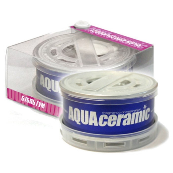 Ароматизатор воздуха керамический на панель "AQUA CERAMIC" бубль гум, MET-184(120), 36 гр