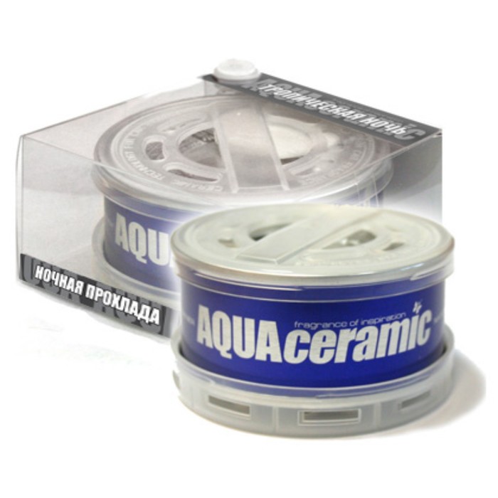 Ароматизатор воздуха керамический на панель "AQUA CERAMIC" ночная прохлада, 36 гр