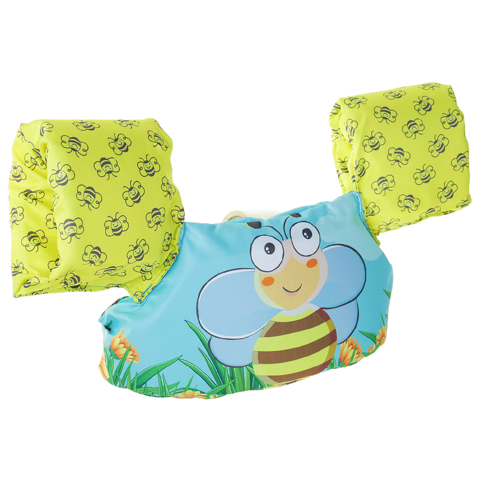 Жилет с нарукавниками для плавания детский "Пчелка", от 12 до 20 кг