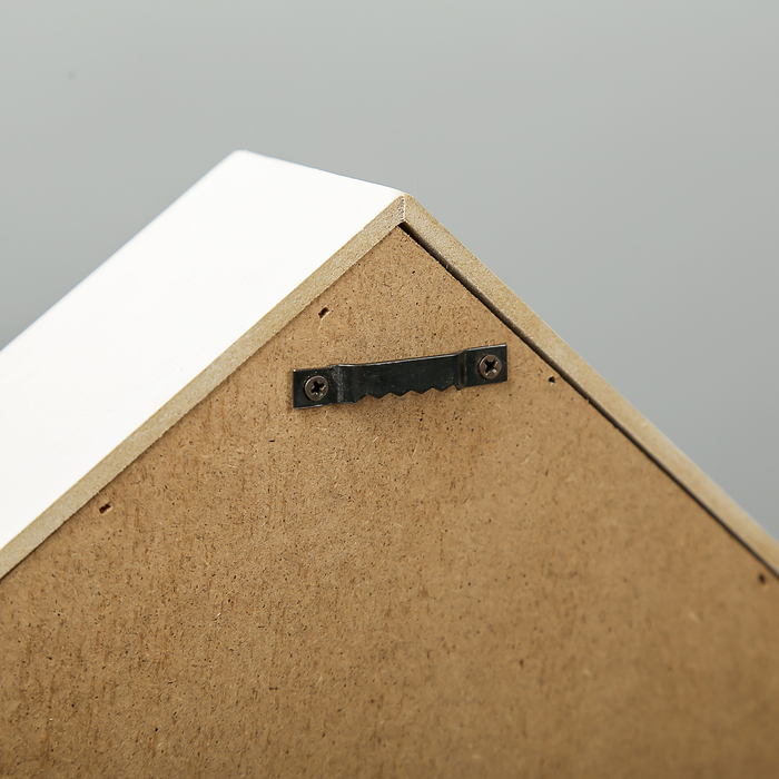 Крючки декоративные дерево "Кружевной ловец снов с пёрышками" домик 33,5х24х6 см