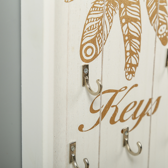 Крючки декоративные дерево "Золотой ажурный ловец снов" 30х20х3 см