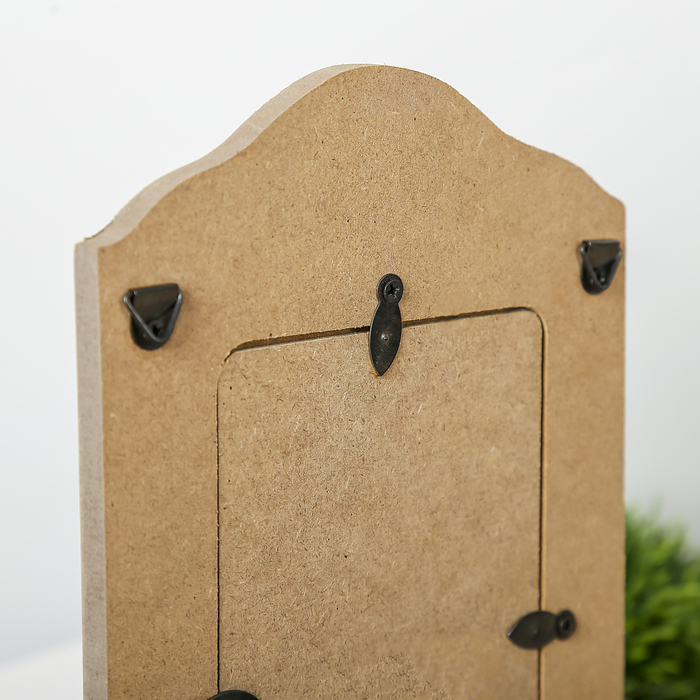 Крючки декоративные дерево с фоторамкой 9х12,5 см "Кактус" 22,5х14,5х3 см