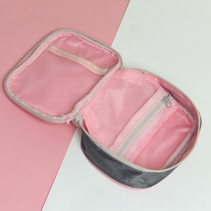 Косметичка дорожная «Путь», отдел на молнии, цвет розовый