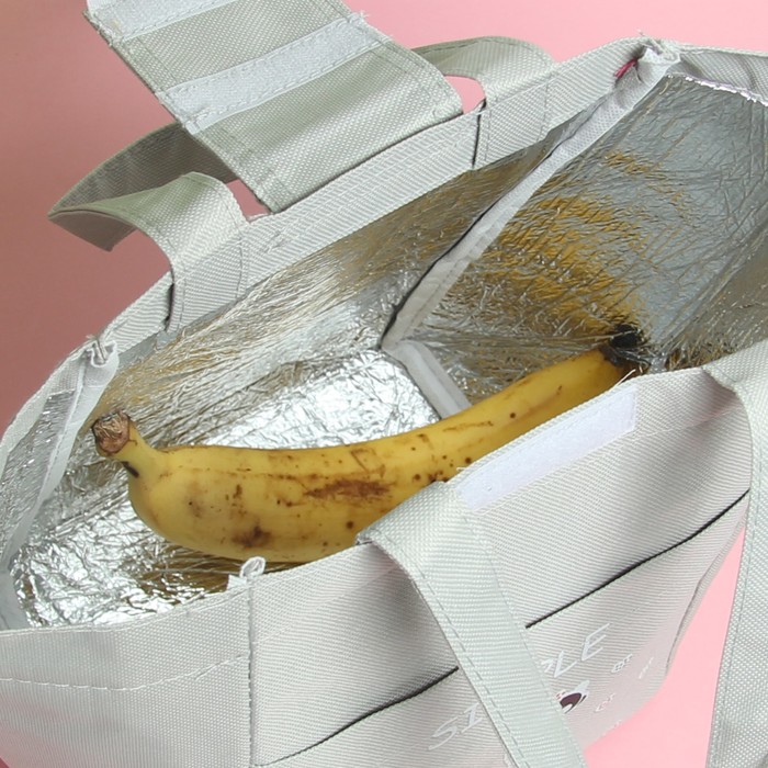 Термосумка «Прекрасный мир», отдел на молнии, наружный карман, цвет серый