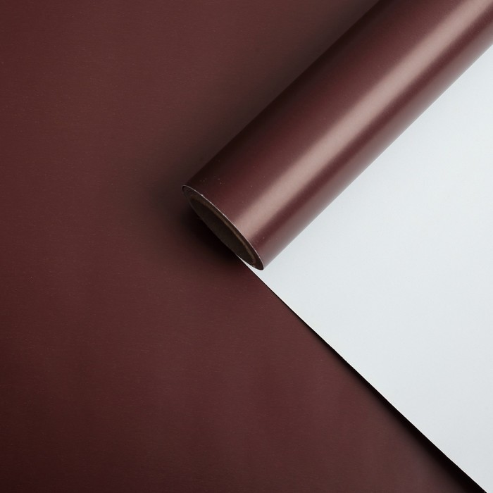Бумага крафт, винно-красный, 0,7 х 10 м