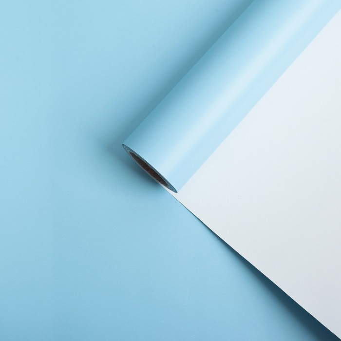 Бумага крафт, пыльно-голубой, 0,7 х 10 м