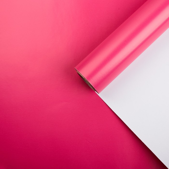 Бумага крафт, светло-вишнёвый, 0,7 х 10 м