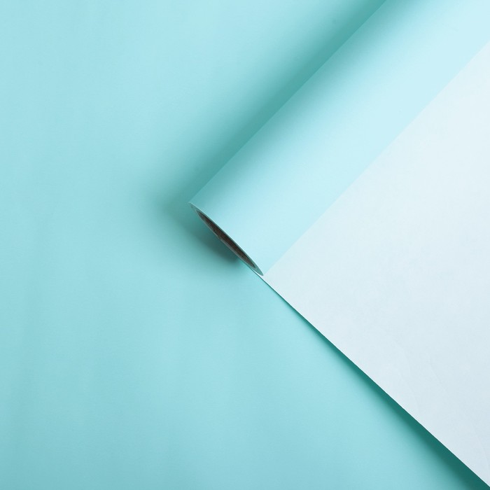 Бумага для декорирования, матовая, небесный, 0,7 х 10 м