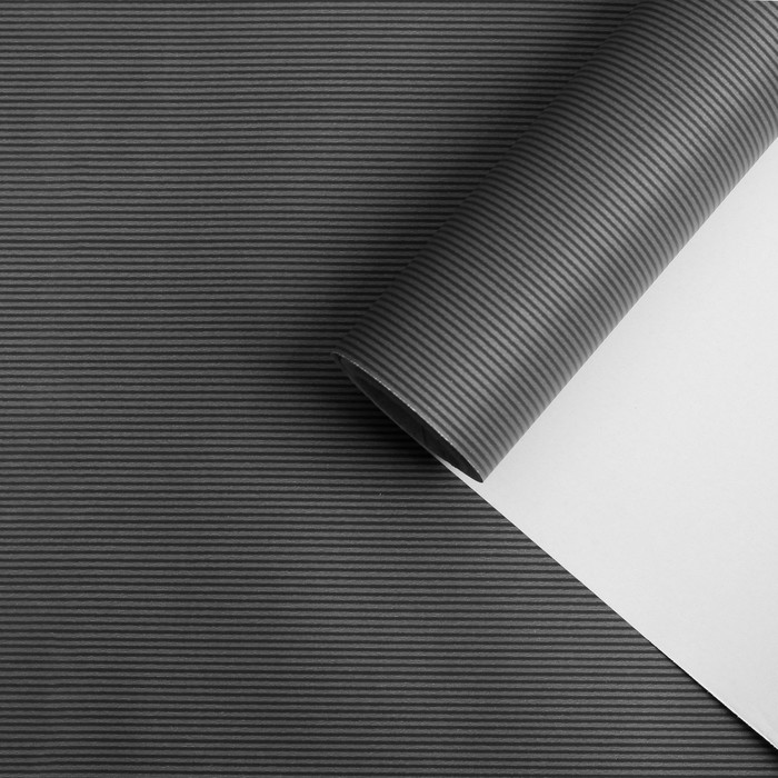 Бумага для декорирования, "Линии", асфальт, 0,7 х 10 м