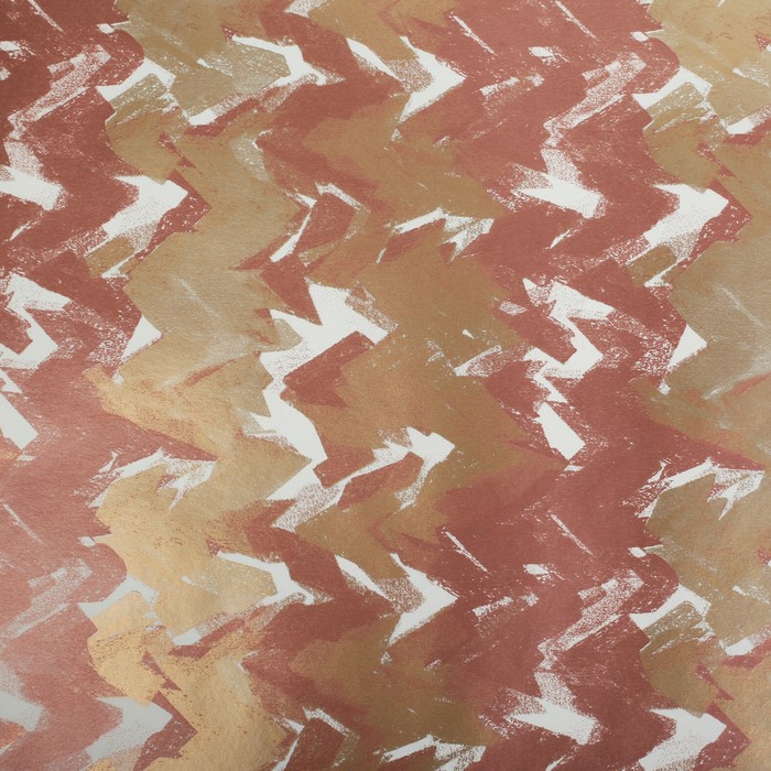 Бумага для декорирования, "Серпантин", серебряно-золотой, 0,7 х 10 м