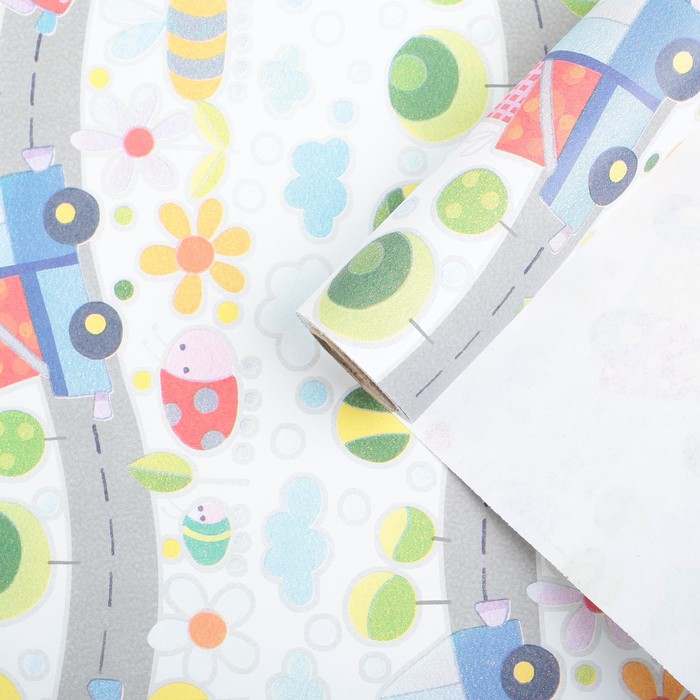 Бумага для декорирования, "Детская дорога", 0,7 х 10 м