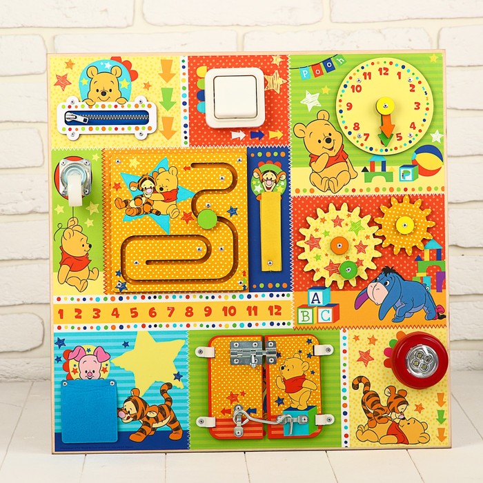 Бизиборд, Медвежонок Винни, 50х50 см