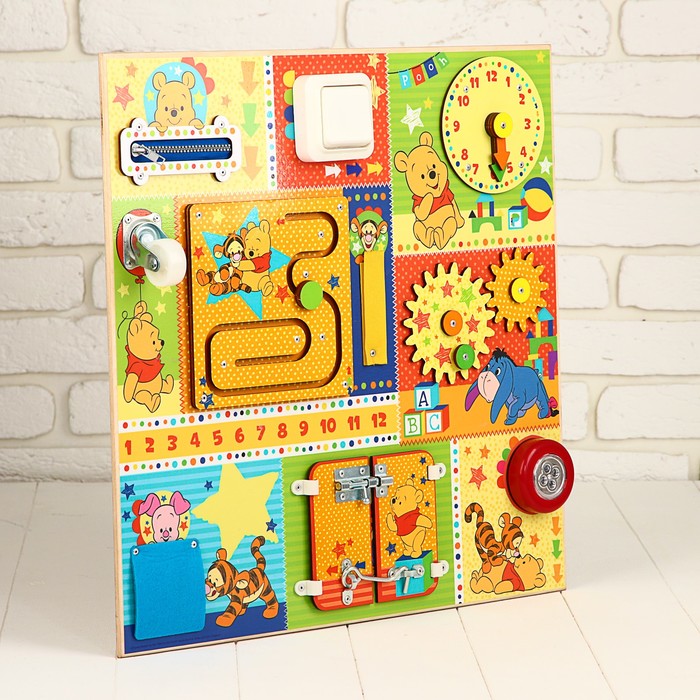 Бизиборд, Медвежонок Винни, 50х50 см