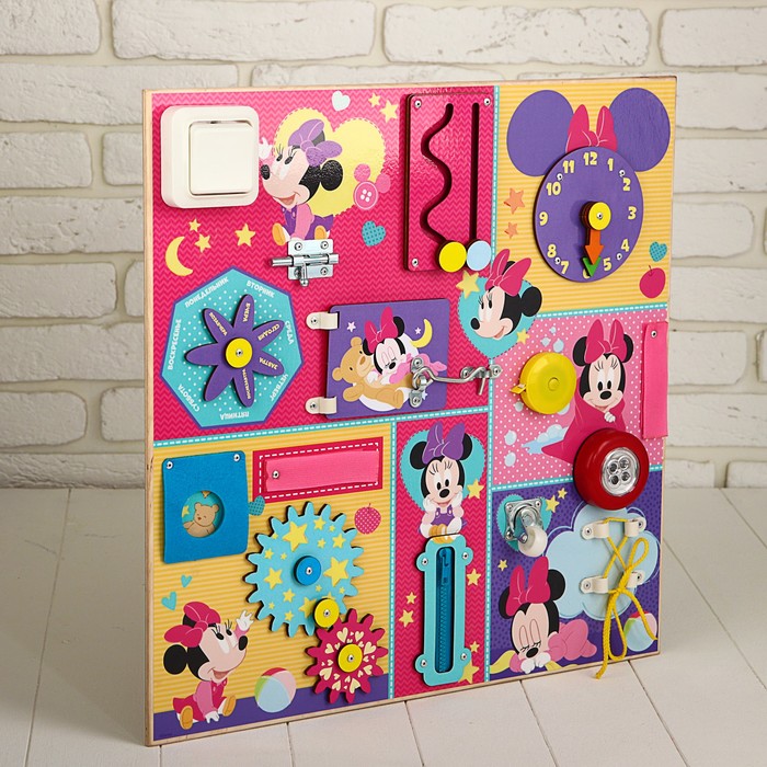 Бизиборд, Минни Маус, 50х50 см