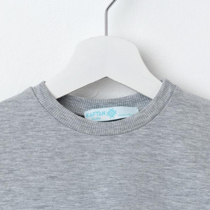 Платье детское KAFTAN, рост 134-140 см (36), серый/розовый